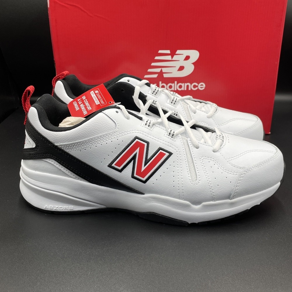 New Balance MX608v5 Sneakers Men's Size 10.5 4E Wide White / Red MX608WN5 - Picture 5 of 7